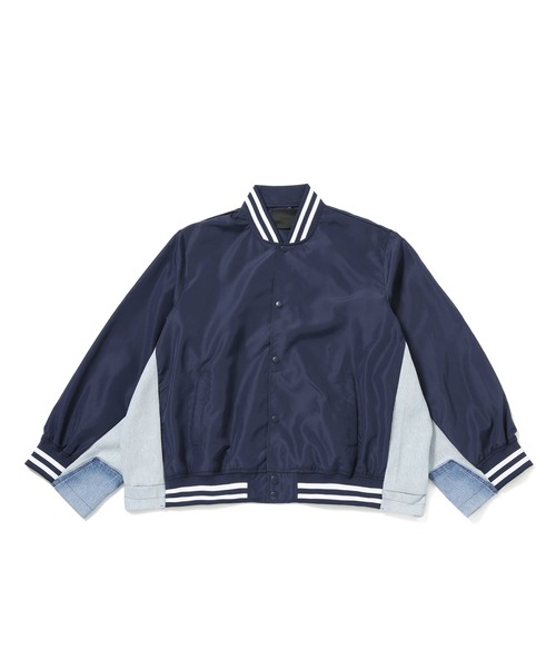 WEYEP（ウィエップ）の「WEYEP/別注STAJAN AND DENIM（スタジャン・メンズ・ネイビー/レッド/ブラック・FREE）」の3枚目の写真