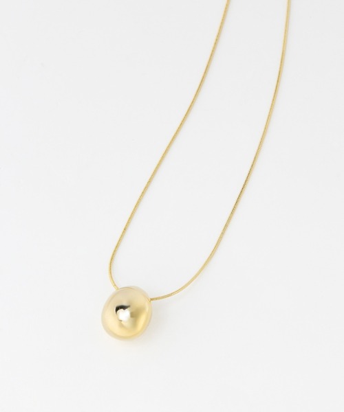 PAGEBOY（ページボーイ）の「EGGモチーフネックレス（ネックレス・レディース・シルバー/ゴールド・FREE）」の4枚目の写真