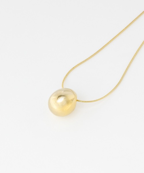 PAGEBOY（ページボーイ）の「EGGモチーフネックレス（ネックレス・レディース・シルバー/ゴールド・FREE）」の3枚目の写真