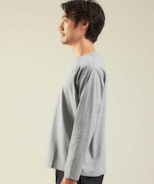 WORK TRIP OUTFITS GREEN LABEL RELAXING(ワークトリップアウトフィッツグリーンレーベル リラクシング)の「<WORK TRIP OUTFITS>クリーン クルーネック カットソー -抗菌-(Tシャツ/カットソー・メンズ・ホワイト/グレー/ダークグリーン・M/L/XL/S)」の16枚目の写真