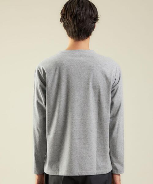 WORK TRIP OUTFITS GREEN LABEL RELAXING(ワークトリップアウトフィッツグリーンレーベル リラクシング)の「<WORK TRIP OUTFITS>クリーン クルーネック カットソー -抗菌-(Tシャツ/カットソー・メンズ・ホワイト/グレー/ダークグリーン・M/L/XL/S)」の11枚目の写真