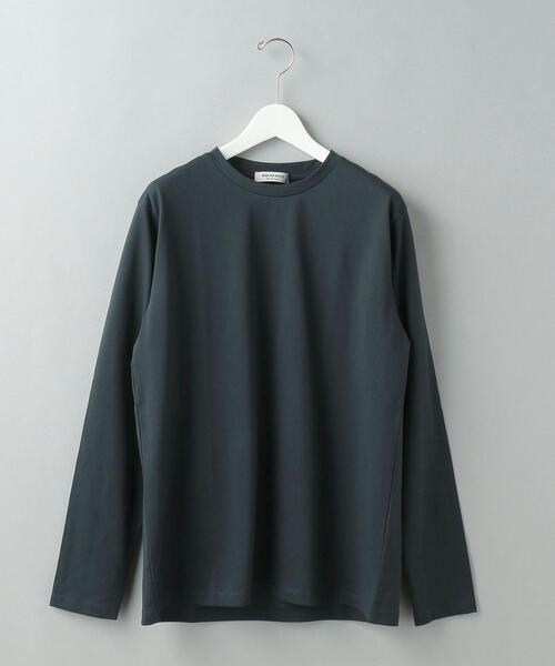 WORK TRIP OUTFITS GREEN LABEL RELAXING(ワークトリップアウトフィッツグリーンレーベル リラクシング)の「<WORK TRIP OUTFITS>クリーン クルーネック カットソー -抗菌-(Tシャツ/カットソー・メンズ・ホワイト/グレー/ダークグリーン・M/L/XL/S)」の4枚目の写真