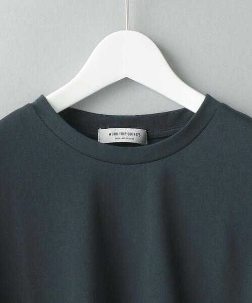 WORK TRIP OUTFITS GREEN LABEL RELAXING(ワークトリップアウトフィッツグリーンレーベル リラクシング)の「<WORK TRIP OUTFITS>クリーン クルーネック カットソー -抗菌-(Tシャツ/カットソー・メンズ・ホワイト/グレー/ダークグリーン・M/L/XL/S)」の18枚目の写真