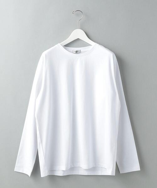 WORK TRIP OUTFITS GREEN LABEL RELAXING(ワークトリップアウトフィッツグリーンレーベル リラクシング)の「<WORK TRIP OUTFITS>クリーン クルーネック カットソー -抗菌-(Tシャツ/カットソー・メンズ・ホワイト/グレー/ダークグリーン・M/L/XL/S)」の9枚目の写真