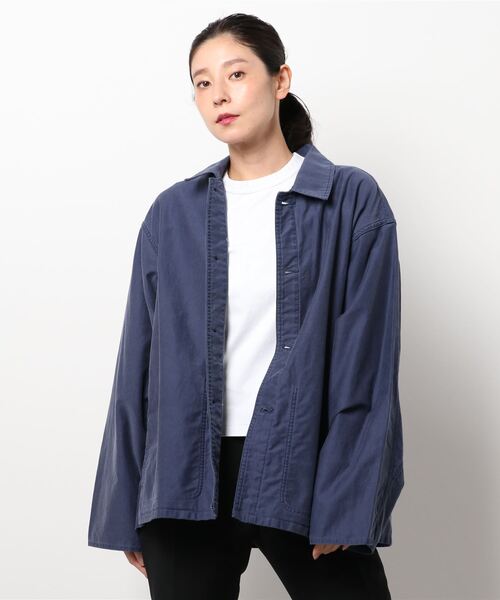 blurhms（ブラームス）の「【blurhmsROOTSTOCK】モールスキンワークジャケット USED WOMEN（カバーオール・レディース・ブルー系その他・2）」の10枚目の写真