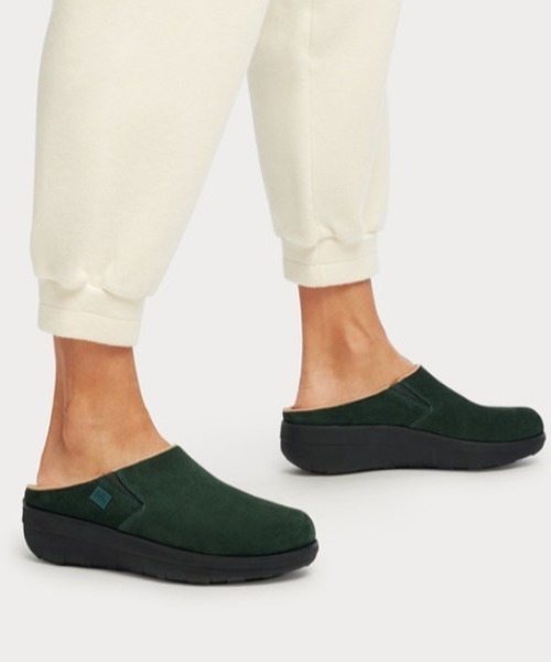 fitflop（フィットフロップ）の「【fitflop/フィットフロップ】LOAFF SUEDE CLOGS　サボ/クロッグ（その他シューズ・レディース・グリーン/ブラック・US7/US6）」の6枚目の写真