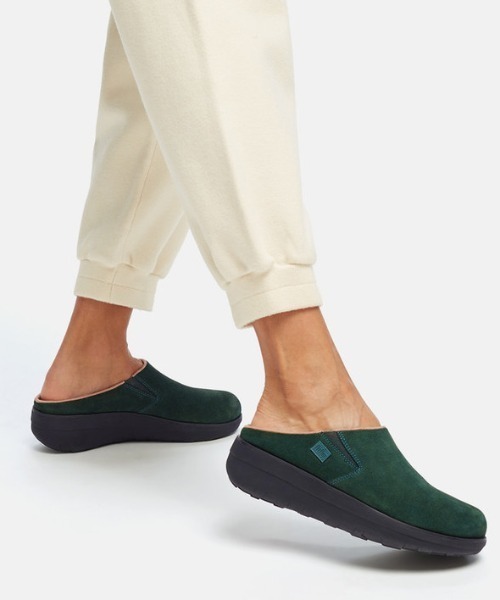 fitflop（フィットフロップ）の「【fitflop/フィットフロップ】LOAFF SUEDE CLOGS　サボ/クロッグ（その他シューズ・レディース・グリーン/ブラック・US7/US6）」の5枚目の写真