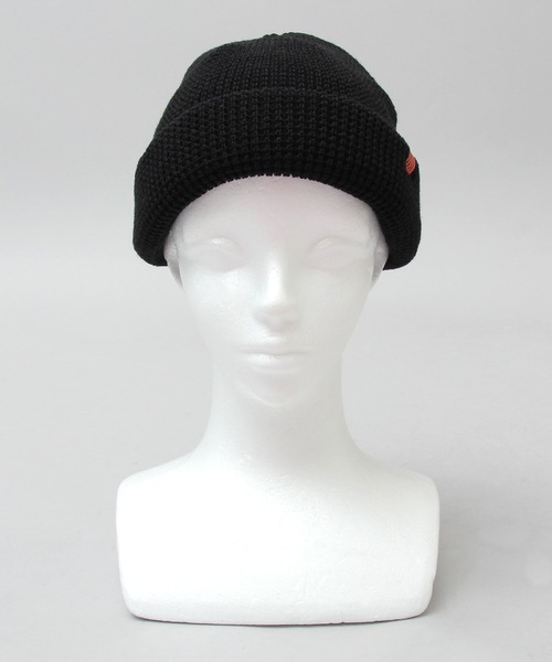 UNIVERSAL OVERALL(ユニバーサルオーバーオール)の「ワッフル ロールニットキャップ / ニット帽 / ロールキャップ / ショートワッチ(ニットキャップ/ビーニー・メンズ・ベージュ/ブラック/カーキ・FREE)」の4枚目の写真