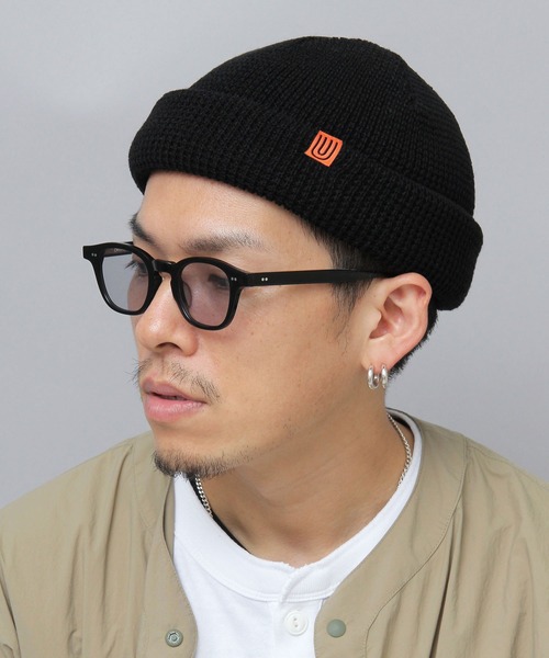 UNIVERSAL OVERALL(ユニバーサルオーバーオール)の「ワッフル ロールニットキャップ / ニット帽 / ロールキャップ / ショートワッチ(ニットキャップ/ビーニー・メンズ・ベージュ/ブラック/カーキ・FREE)」の9枚目の写真