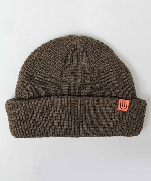 UNIVERSAL OVERALL(ユニバーサルオーバーオール)の「ワッフル ロールニットキャップ / ニット帽 / ロールキャップ / ショートワッチ(ニットキャップ/ビーニー・メンズ・ベージュ/ブラック/カーキ・FREE)」の14枚目の写真