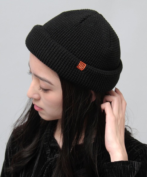 UNIVERSAL OVERALL(ユニバーサルオーバーオール)の「ワッフル ロールニットキャップ / ニット帽 / ロールキャップ / ショートワッチ(ニットキャップ/ビーニー・メンズ・ベージュ/ブラック/カーキ・FREE)」の21枚目の写真