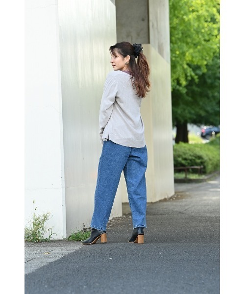 NAVY(ネイビー)の「洗えるニット カシミヤタッチ Vネックカーディガン(カーディガン/ボレロ・レディース・ブラック/ピンク/ベージュ・M/L)」の11枚目の写真