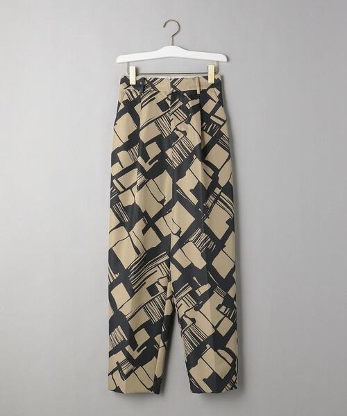 BEAUTY&YOUTH UNITED ARROWS（ビューティーアンドユースユナイテッドアローズ）の「BY プリント＆ソリッド ワイドテーパード パンツ -ウォッシャブル-（その他パンツ・レディース・コバルトブルー/ダークグリーン/ベージュ・M/S）」の6枚目の写真