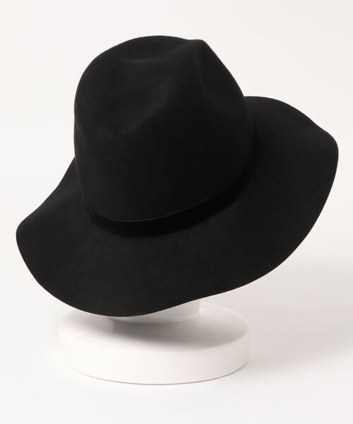 MODE ROBE（モードローブ）の「ベロアリボンウールハット（ハット・レディース・ライトグレー/ブラック/ワインレッド/キャメル・FREE）」の7枚目の写真