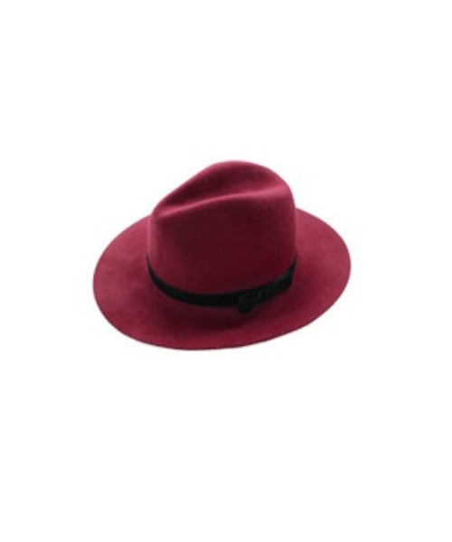 MODE ROBE（モードローブ）の「ベロアリボンウールハット（ハット・レディース・ライトグレー/ブラック/ワインレッド/キャメル・FREE）」の5枚目の写真