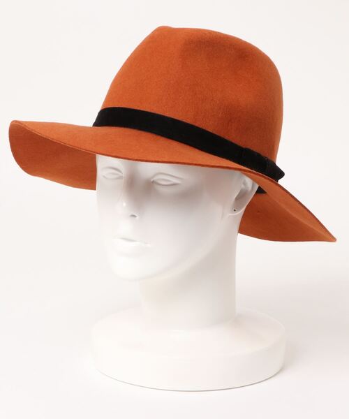 MODE ROBE（モードローブ）の「ベロアリボンウールハット（ハット・レディース・ライトグレー/ブラック/ワインレッド/キャメル・FREE）」の8枚目の写真