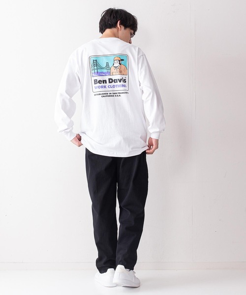 BEN DAVIS(ベンデイビス)の「【BEN DAVIS/ベンデイビス】ゴールデンゲートブリッジ&ゴリラプリントロンT(Tシャツ/カットソー・メンズ・ブラック/ホワイト/ブルー系その他・MEDIUM/SMALL/LARGE/X-LARGE)」の17枚目の写真