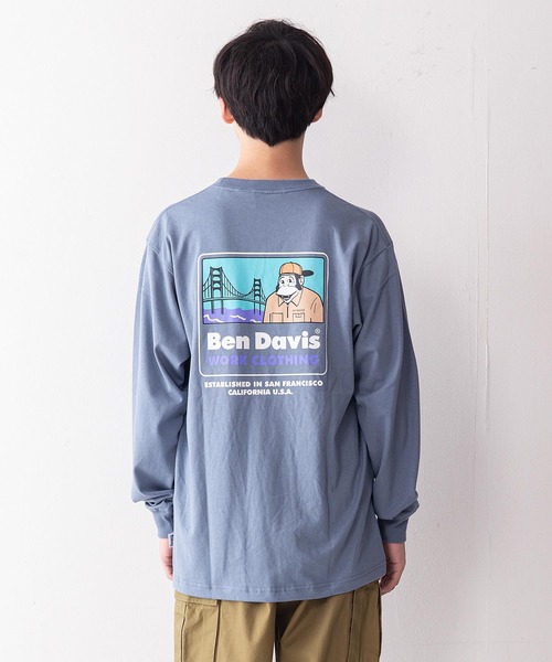 BEN DAVIS(ベンデイビス)の「【BEN DAVIS/ベンデイビス】ゴールデンゲートブリッジ&ゴリラプリントロンT(Tシャツ/カットソー・メンズ・ブラック/ホワイト/ブルー系その他・MEDIUM/SMALL/LARGE/X-LARGE)」の10枚目の写真