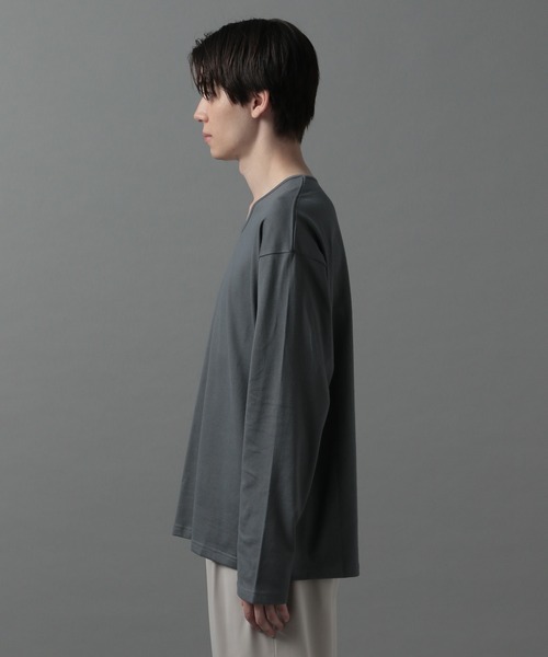 HARE（ハレ）の「UネックカットソーLS(HARE)（Tシャツ/カットソー・メンズ・ブラック/オフホワイト/グレー・SMALL/MEDIUM）」の11枚目の写真