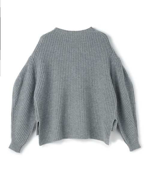 N.O.R.C(ノーク)の「カシミヤミックスローゲージ片畦プルオーバー(ニット/セーター・レディース・ブラック/サックスブルー/ピンク/トップグレー/モカ・S/M)」の13枚目の写真