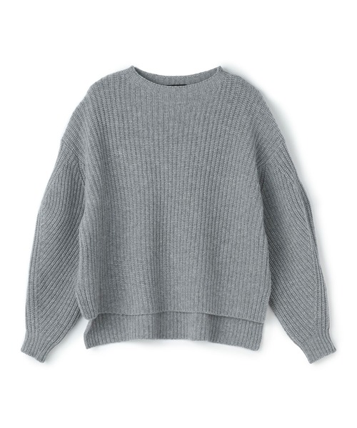 N.O.R.C(ノーク)の「カシミヤミックスローゲージ片畦プルオーバー(ニット/セーター・レディース・ブラック/サックスブルー/ピンク/トップグレー/モカ・S/M)」の15枚目の写真
