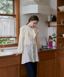 idem | big frill heart blouse/ビッグフリルハートブラウス(シャツ/ブラウス)