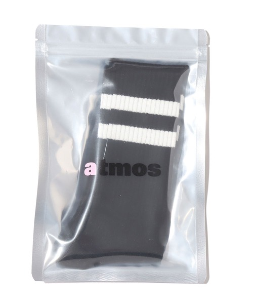 atmos pink(アトモスピンク)の「atmos pink GF ラインソックス(ソックス/靴下・メンズ・ホワイト/レッド/ブラック×イエロー/ブラック/ネイビー・FREE)」の7枚目の写真