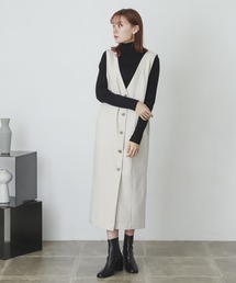 SENSE OF PLACE by URBAN RESEARCH | ウールライクフロントボタンジャンパースカート(ジャンパースカート)