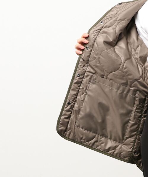 BROOKLYN OVERALL（ブルックリンオーバーオール）の「ノーカラー中綿アウター（その他アウター・レディース・ベージュ/カーキ・FREE）」の5枚目の写真