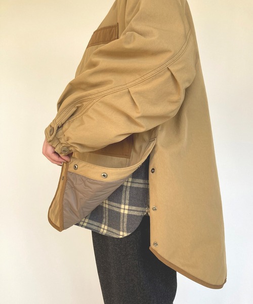 BROOKLYN OVERALL（ブルックリンオーバーオール）の「ノーカラー中綿アウター（その他アウター・レディース・ベージュ/カーキ・FREE）」の15枚目の写真