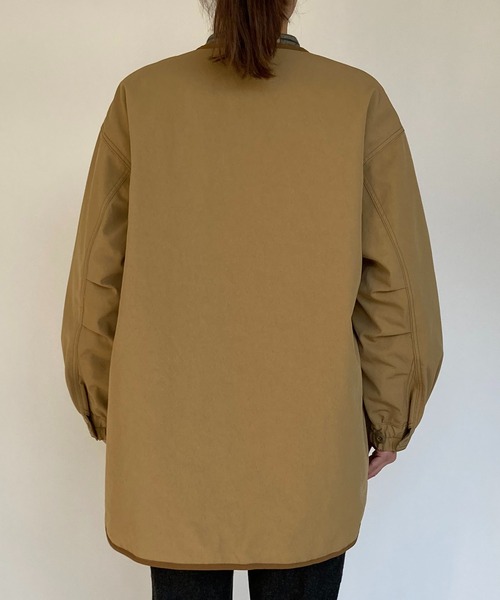 BROOKLYN OVERALL（ブルックリンオーバーオール）の「ノーカラー中綿アウター（その他アウター・レディース・ベージュ/カーキ・FREE）」の11枚目の写真