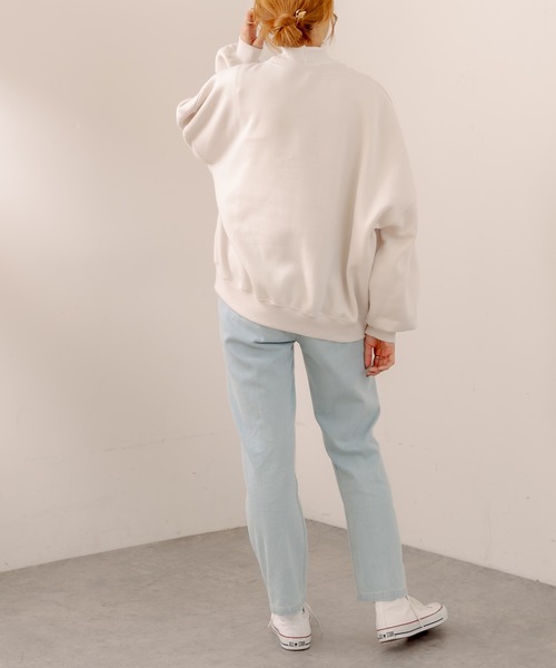 OLIVE des OLIVE（オリーブデオリーブ）の「【WEB限定】Anneちゃん裏起毛プルオーバー（スウェット・レディース・ボルドー/アイボリー/グリーン/スミクロ・FREE）」の7枚目の写真