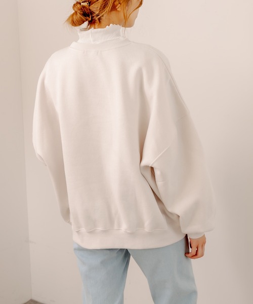 OLIVE des OLIVE（オリーブデオリーブ）の「【WEB限定】Anneちゃん裏起毛プルオーバー（スウェット・レディース・ボルドー/アイボリー/グリーン/スミクロ・FREE）」の10枚目の写真