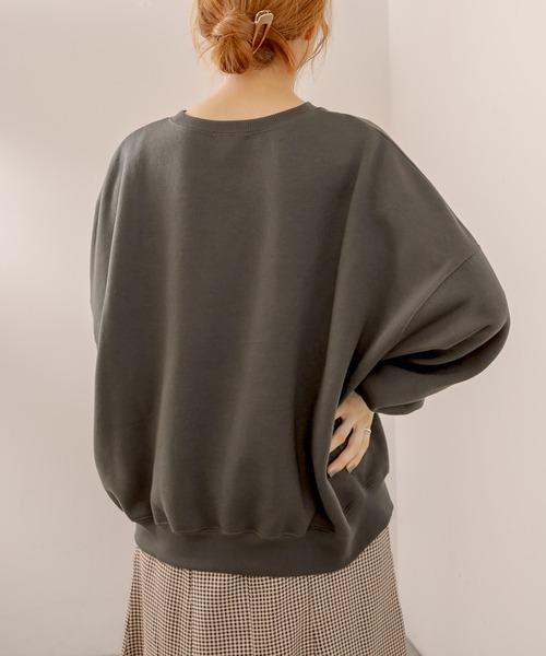 OLIVE des OLIVE（オリーブデオリーブ）の「【WEB限定】Anneちゃん裏起毛プルオーバー（スウェット・レディース・ボルドー/アイボリー/グリーン/スミクロ・FREE）」の22枚目の写真