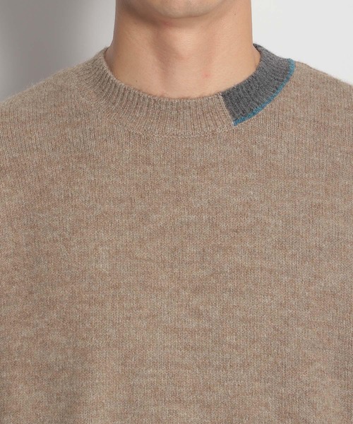 niko and（ニコアンド）の「ポイントカラーニットプルオーバー