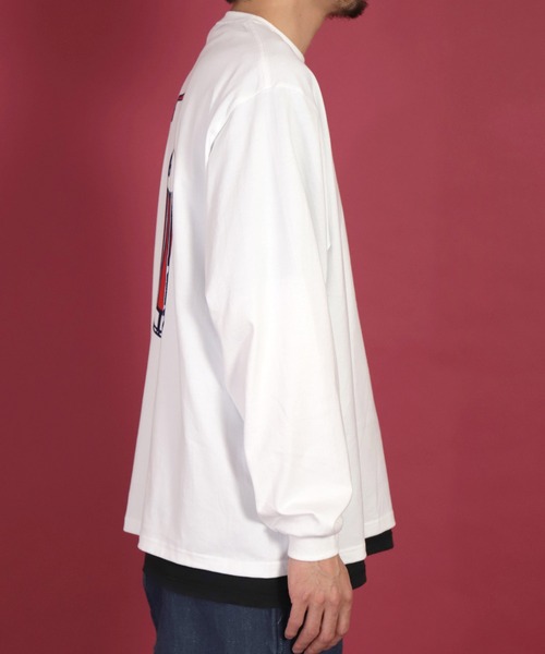 H.A.N.D.（エイチエーエヌディー）の「[ H.A.N.D. / エイチエーエヌディー]　POCKET LONG T SHIRTS_超長綿丸胴天竺（Tシャツ/カットソー・メンズ・イエロー系その他/レッド系その他・L/M）」の8枚目の写真