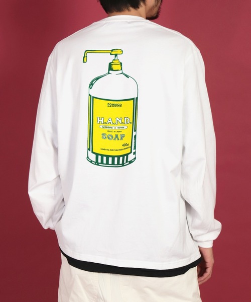 H.A.N.D.（エイチエーエヌディー）の「[ H.A.N.D. / エイチエーエヌディー]　POCKET LONG T SHIRTS_超長綿丸胴天竺（Tシャツ/カットソー・メンズ・イエロー系その他/レッド系その他・L/M）」の19枚目の写真