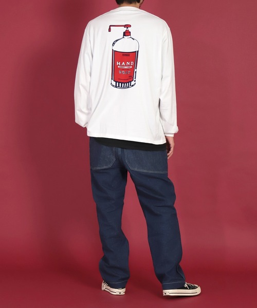 H.A.N.D.（エイチエーエヌディー）の「[ H.A.N.D. / エイチエーエヌディー]　POCKET LONG T SHIRTS_超長綿丸胴天竺（Tシャツ/カットソー・メンズ・イエロー系その他/レッド系その他・L/M）」の13枚目の写真