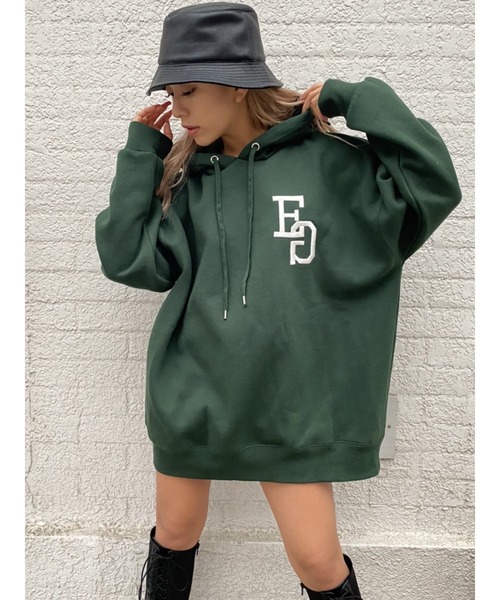 EGOIST（エゴイスト）の「EG刺繍ユニセックスパーカー（パーカー・レディース・ホワイト/グリーン/ブラック・FREE）」の12枚目の写真