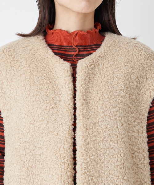 CIAOPANIC（チャオパニック）の「ボアベストキルティング3WAYコート（その他アウター・レディース・ブラック/ベージュ/モカ・FREE）」の13枚目の写真