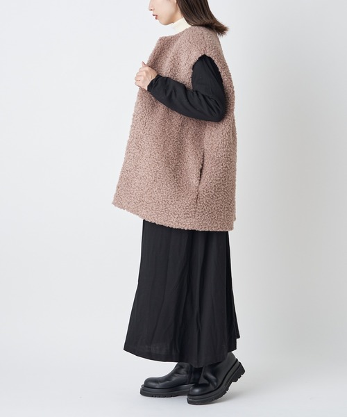 CIAOPANIC（チャオパニック）の「ボアベストキルティング3WAYコート（その他アウター・レディース・ブラック/ベージュ/モカ・FREE）」の15枚目の写真