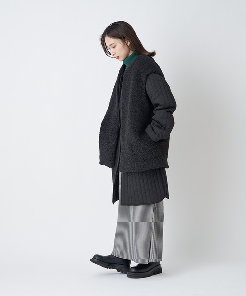 CIAOPANIC（チャオパニック）の「ボアベストキルティング3WAYコート（その他アウター・レディース・ブラック/ベージュ/モカ・FREE）」の10枚目の写真