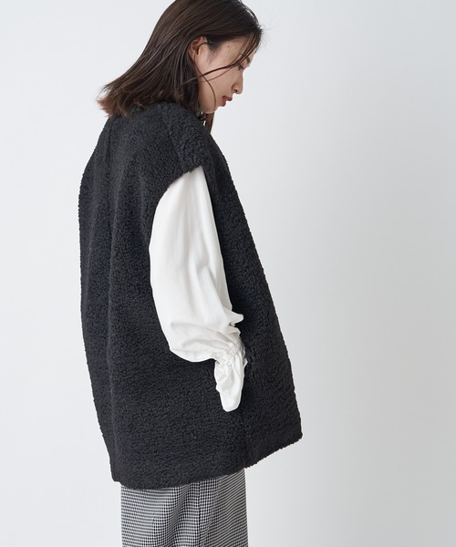 CIAOPANIC（チャオパニック）の「ボアベストキルティング3WAYコート（その他アウター・レディース・ブラック/ベージュ/モカ・FREE）」の11枚目の写真