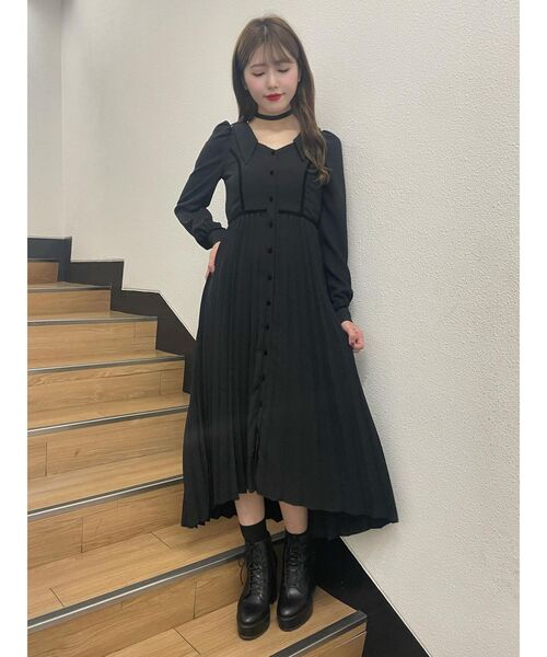 最終価格　L'Appartement Rib Knit ワンピース　ブラック L'Appartement Rib Knit ワンピース