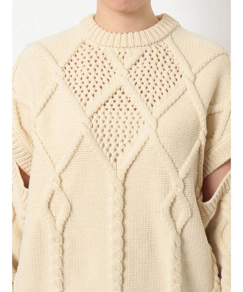 merry jenny（メリージェニー）の「アームスリットニットプルオーバー（ニット/セーター・レディース・ブラック/ベージュ/アイボリー・FREE）」の22枚目の写真