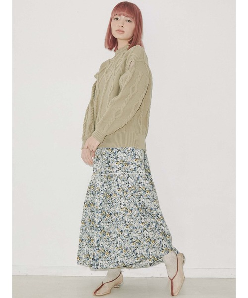 merry jenny（メリージェニー）の「アームスリットニットプルオーバー（ニット/セーター・レディース・ブラック/ベージュ/アイボリー・FREE）」の10枚目の写真