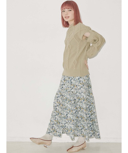 merry jenny（メリージェニー）の「アームスリットニットプルオーバー（ニット/セーター・レディース・ブラック/ベージュ/アイボリー・FREE）」の11枚目の写真