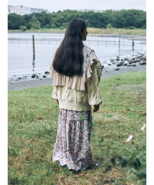 merry jenny（メリージェニー）の「アームスリットニットプルオーバー（ニット/セーター・レディース・ブラック/ベージュ/アイボリー・FREE）」の13枚目の写真