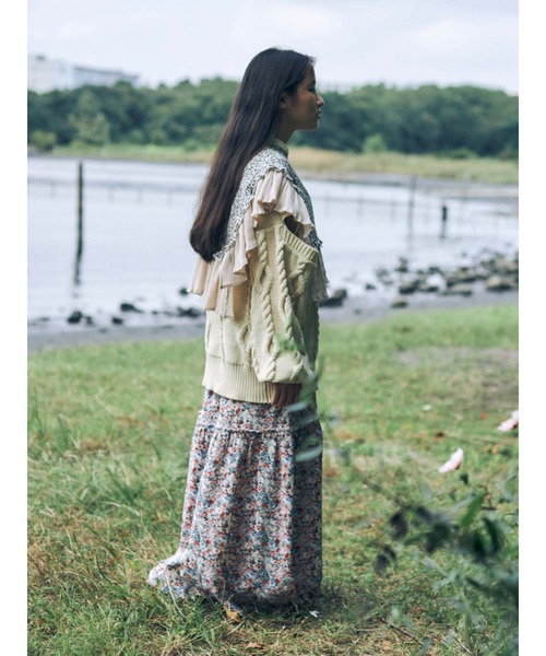 merry jenny（メリージェニー）の「アームスリットニットプルオーバー（ニット/セーター・レディース・ブラック/ベージュ/アイボリー・FREE）」の14枚目の写真