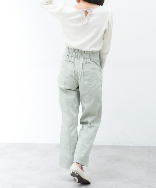 Honeys（ハニーズ）の「デニムストレートパンツ（デニムパンツ・レディース・ホワイト/ブラック/ラベンダー/グリーン系その他/ライトインディゴブルー・S/M/L）」の19枚目の写真